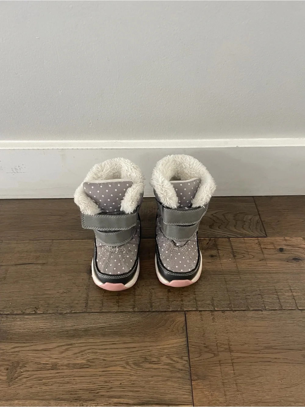 Carters Quilted Snow Boots with Faux Fur Lining toddler size 5